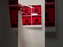 CMYK 디지털 인쇄 기술 제품 식별 스티커 제품 식별