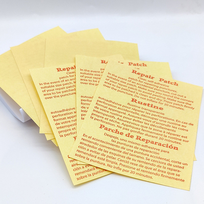 70x70 Mm 셀프 접착제 비닐 보수 패치 기업 연합 수면하에 있는 Pvc 보수 패치