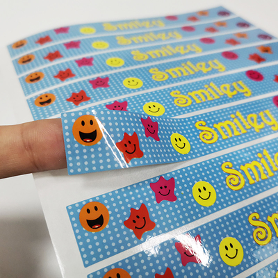 맞춘 다이에 니스를 칠하는 것 스티커 CMYK 봅프 영화 만화 점착성 라벨을 줄였습니다