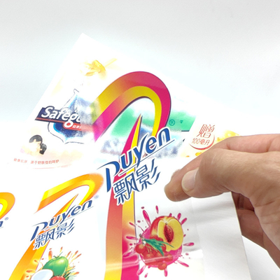 CMYK 화장용 스티커 디자인 직사각형 PVC 팬톤 화장품 하얀 브랜드