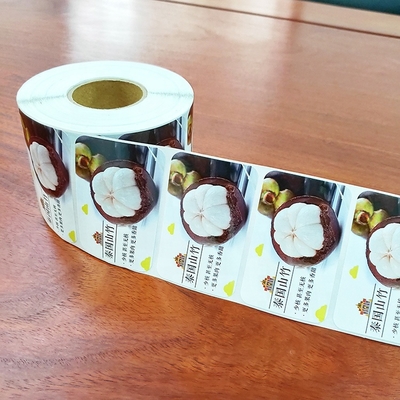 MOQ 1000pcs CMYK 인쇄와 함께 식품 접착제 라벨 사각형 모양
